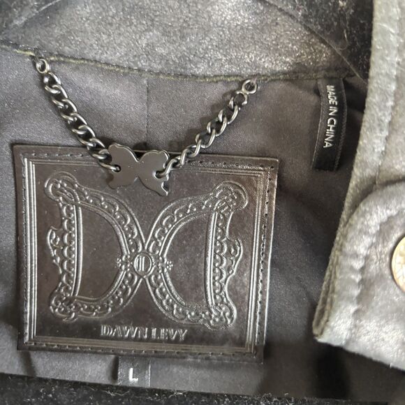 Dawn Levy Leather Zipper Vest - Picture 5 of 7